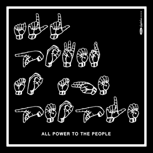 All Power To The People Print (Black)